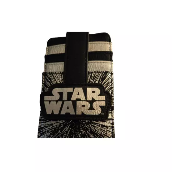 Star Wars Credit Card ID Holder Cardholder Disney Parks 4 Slots Faux Leather