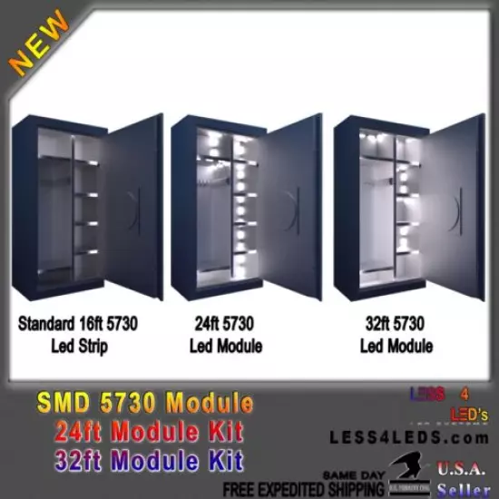 Strongest Gun Safe Light prewired 24ft OR 32ft... GSL 25A Kit w/ Remote Control