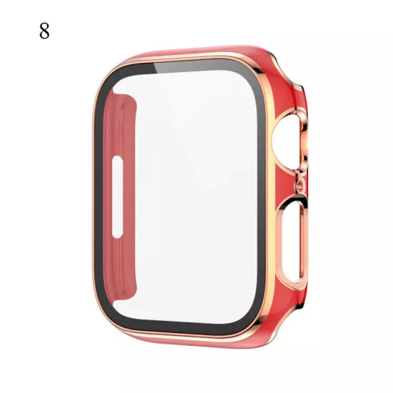 For Apple Watch Series 7 6 5 4 SE 3 2 iWatch Matte Protective Screen Cover Case(