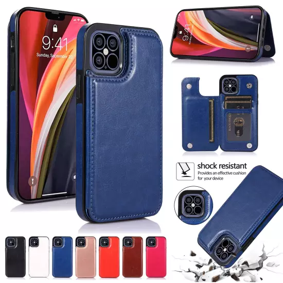 Wallet Card Case Cover Leather Magnetic For iPhone 15 16 PRO MAX 14 13 12 11 XS 