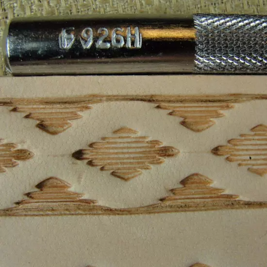 Craft Japan - #F926H Half Diamond Geometric Stamp (Leather Stamping Tool)