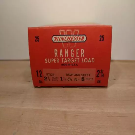 VINTAGE WINCHESTER Ranger Super Target Load 12 Ga Empty Shotshell Box Only