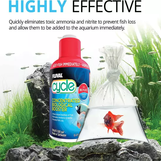 Cycle Biological Enhancer, Aquarium Water Treatment, 8.4 Oz., A8349