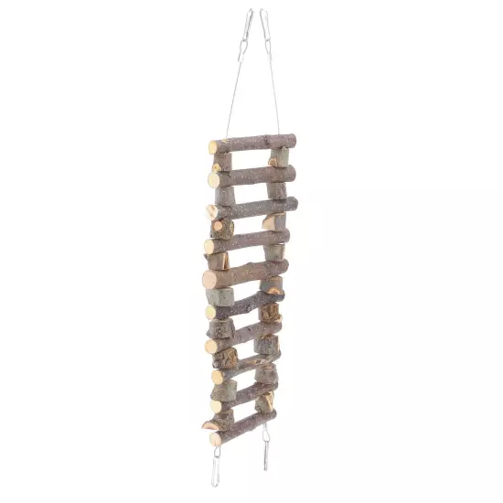 Wooden Pet Ladder Flexible Bridge Toy for Hamsters Mice Squirrels Parrots 70cm