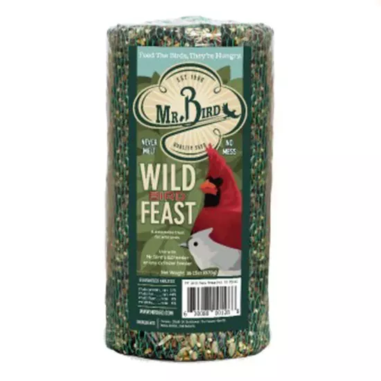 Mr. Bird Wild Bird Feast Cylinder 28 oz | Wild Bird Food for Outdoor Birds | ...