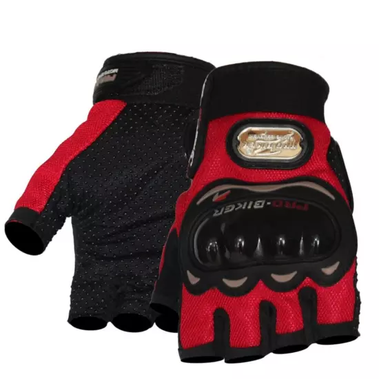 Motorcycle Half Finger Gloves Anti-fall Outdoor Sports Four Seasons Non-slip