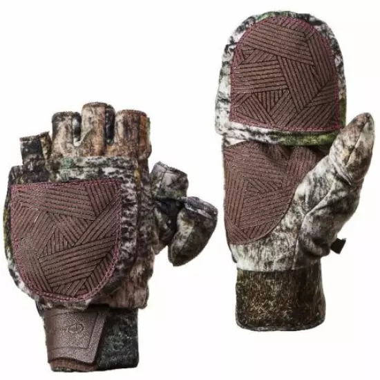 L/XL M Woman's Pop Top Mossy Oak Mountain Country Glomitt's Gloves Scent Control