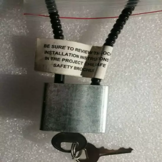 Childsafe Gun lock with a flexible metal rod