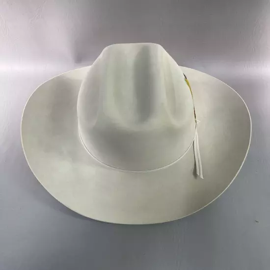 STETSON 7X BEAVER RANCHER WESTERN COWBOY HAT SILVERBELLY VINTAGE Size 7