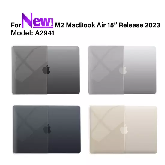 IBENZER 2024 2023 MacBook Air 15 inch case M3 A3114 M2 A2941 HardShell Case