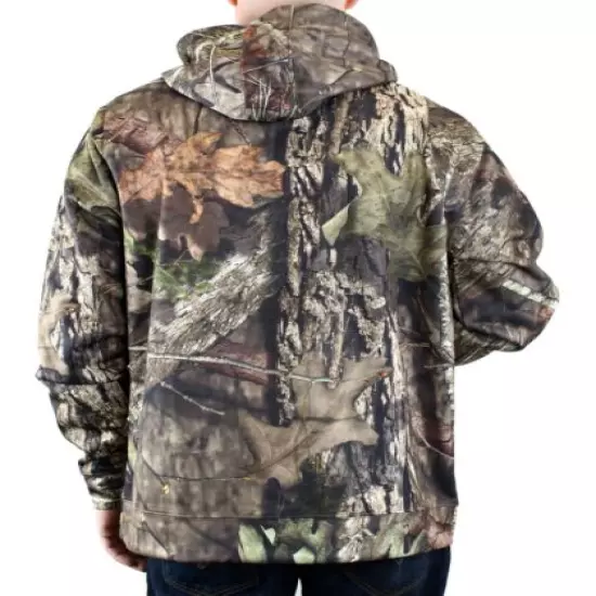 Mossy Oak Hoodie Pullover, Men's Performance Hunting Camouflage Fleece Lined