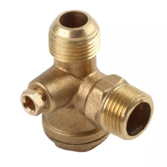 Air Compressor Check Valve Gold Home Male Threaded One-way 1pcs 20*20mm