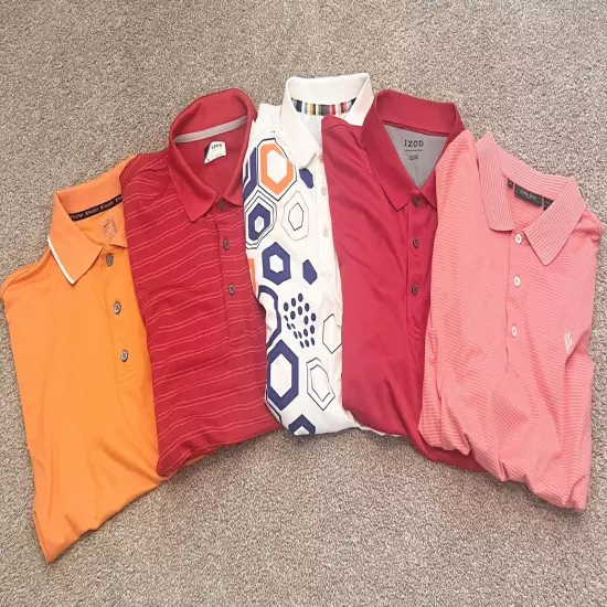 Men’s Golf Shirts LOT OF 5 Size XL