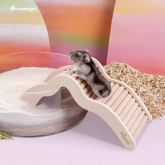 Niteangel Hamster Climbing Bridge Ladder for Aryclic SandBath Box or... 