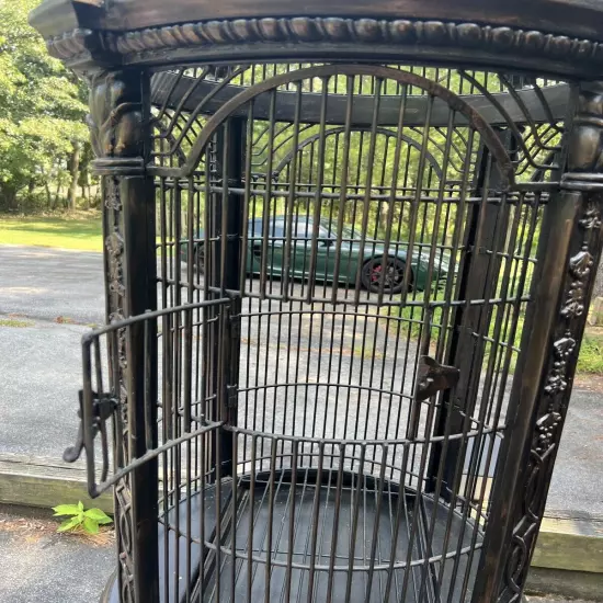 Vintage Metal Pulaski Seaweed Birdcage