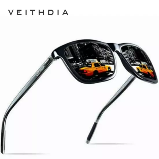 VEITHDIA HD Polarized Photochromic Sunglasses Men Aluminum Sport Driving Glasses