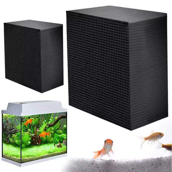 1xAquarium Activated Carbon Filter Fish Tank Water US Purifier Cube J7E6