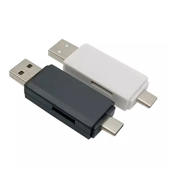 Card Reader 2 in 1 Type C SD TF Card Reader USB 2.0 Card Reader for PC|