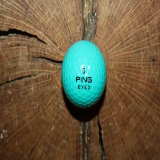 VINTAGE LAVENDER AND TEAL PING GOLF BALL 