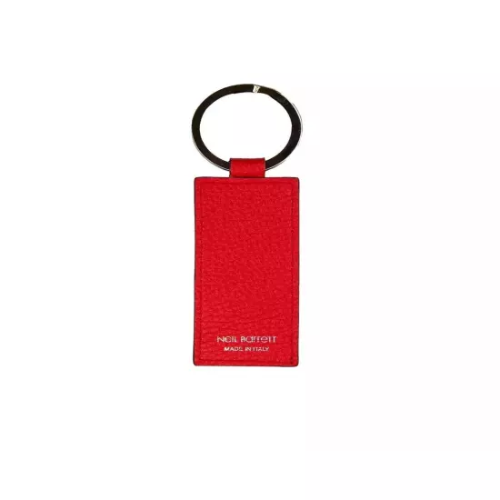 Neil Barrett Premium Leather Keychain in - Keychains - Red -Size One Size