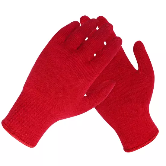 EvridWear Men Women Merino Wool Knit Liner Gloves Finger/Fingerless/Touchscreen