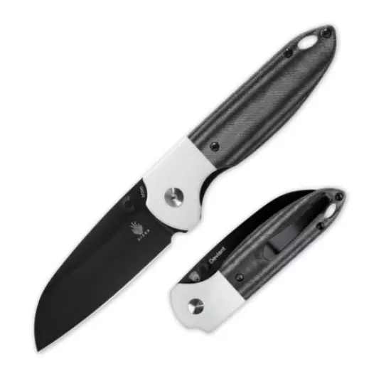 Kizer Vanguard Deviant G10 + Micarta Handle Sheepsfoot Black White V3575A2