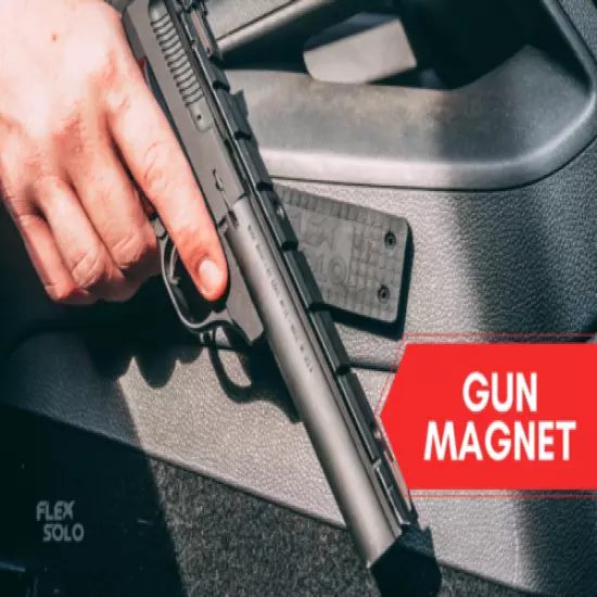 FlexSolo Gun Magnet - Perfect for Cars, Homes, and Gun Safes