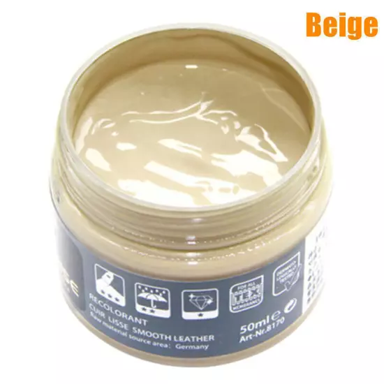 Leather Repair Cream Car Seat Sofa Dye Recolor Restorer Repair Renew Paste Kit