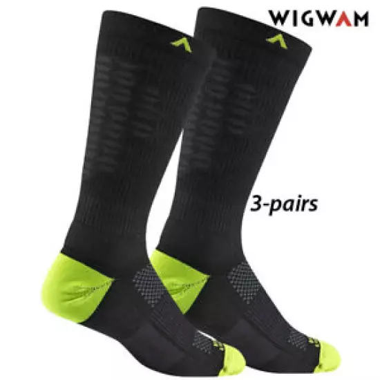 Wigwam Merino General Contractor Socks (9-12) Black 3-PAIR