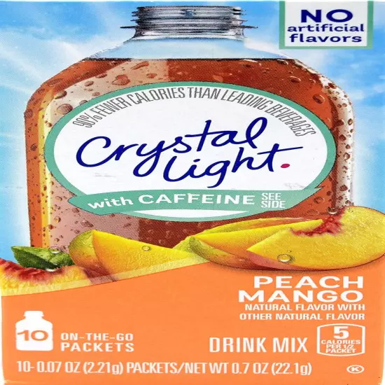 Crystal Light Pure Strawberry Kiwi Drink Mix, 7 On-The-Go Packets