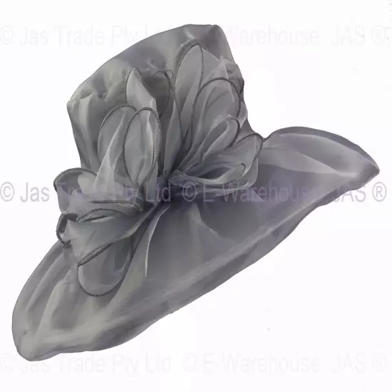 Spring Race Carnival Derby Day Church Wedding Women Ladies Organza Evening Hat