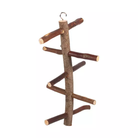  Birds Perches Cage Stand Toy Hanging Wooden Activity Branches Climbin LLI