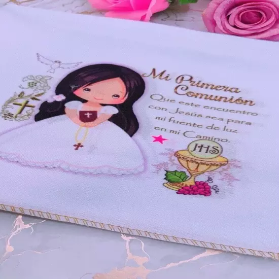 12 FIRST COMMUNION PARTY FAVORS NAPKINS GIRL RECUERDOS PARA COMUNION DE NINA