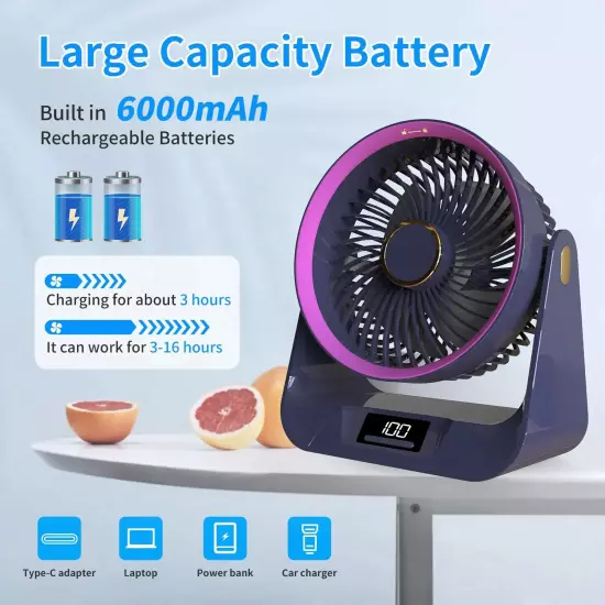 Air Circulator Fan For Home Bedroom Fan 3 Speeds & 90° Adjustable Desk Fans New