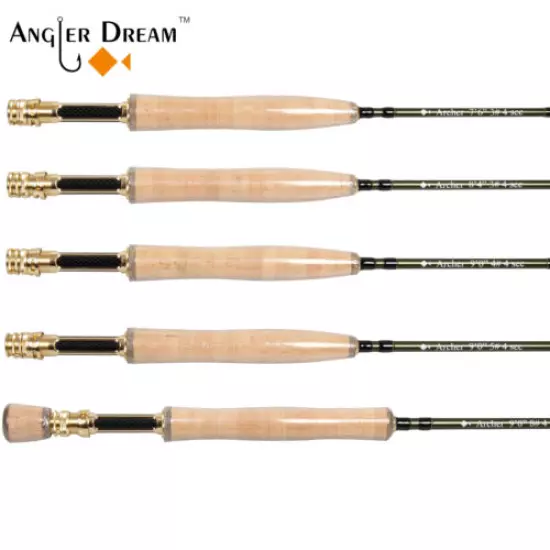 7'6"/8'4"/9' Fly Rod 3 4 5 8WT IM10/36T Carbon Fiber Fast Action Fly Fishing Rod