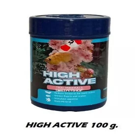 High Active Thai Mineral Fish Food Cichlid Goldfish Flowerhorn Betta Koi Game