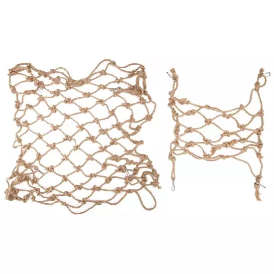 Hemp Rope Bird Climbing Net Hanging Rope Net Swing Play Rope Ladder Chew