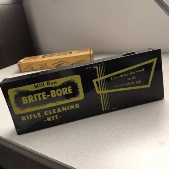 Vintage Mill Run Brite-Bore Gun Cleaning Equipment - original box