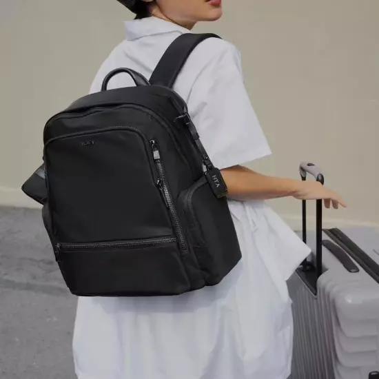 New TUMI Voyageur Celina Backpack Black Travel business From Japan