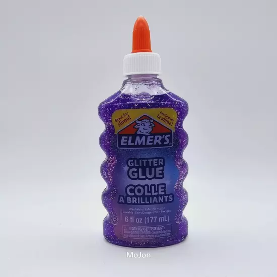 Lot Of 4 Elmer's Glitter Glue Pink & Purple + 2 Magical Liquid