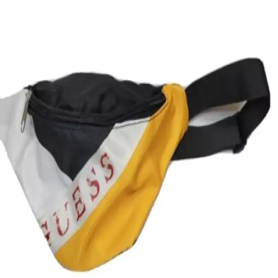 Guess Casual Travel Outdoor Fanny Pack Waist Pack Black White Brand New