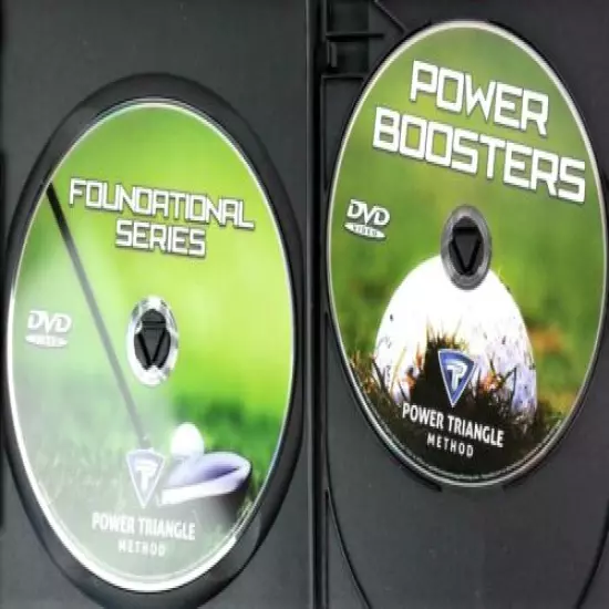 Power Foundation Bundle 4 DVD Set Power Triangle Method Bobby Wilson Golf Aid