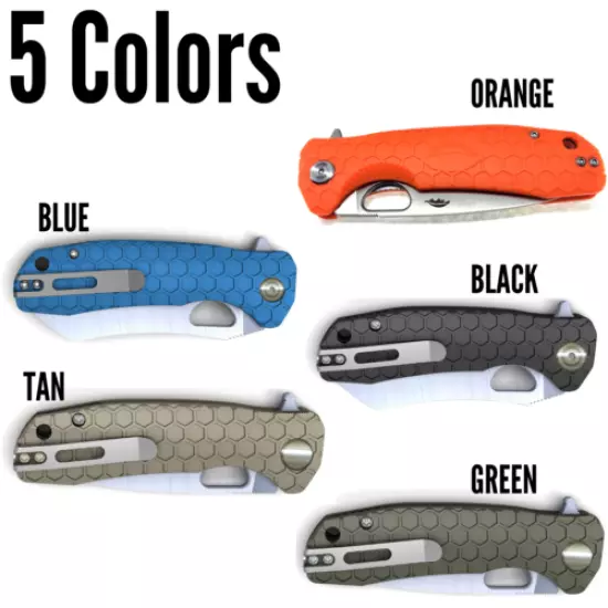 HONEY BADGER Pocket Knife DropPoint, Claw, Wharncleaver, Hook OFFICIAL SUPPLIER