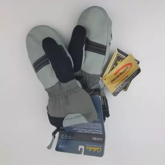 Cabela’s Gore-Tex Pinnacle Black & Gray Mittens Size Small / Medium