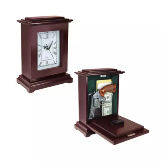 Peace Keeper Tall Rectangular Working Clock Gun Concealment Diversion Safe