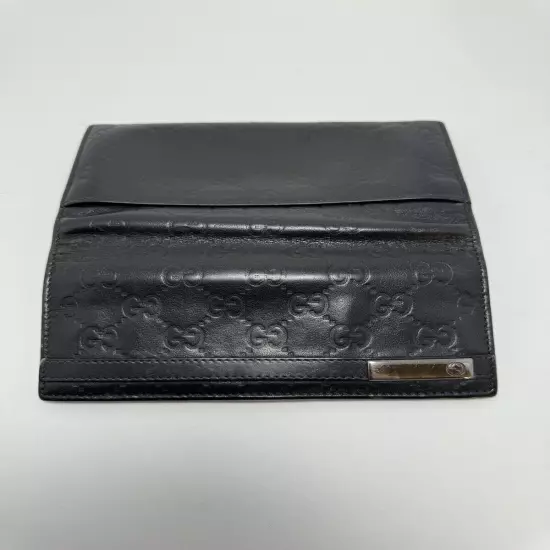 Gucci Black Leather Woman’s Long Wallet