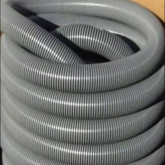 1 1/2” ID X 50’ Truckmount / IHelix Carpet Cleaning Hose.Welded Cuffs Gray - 3ea