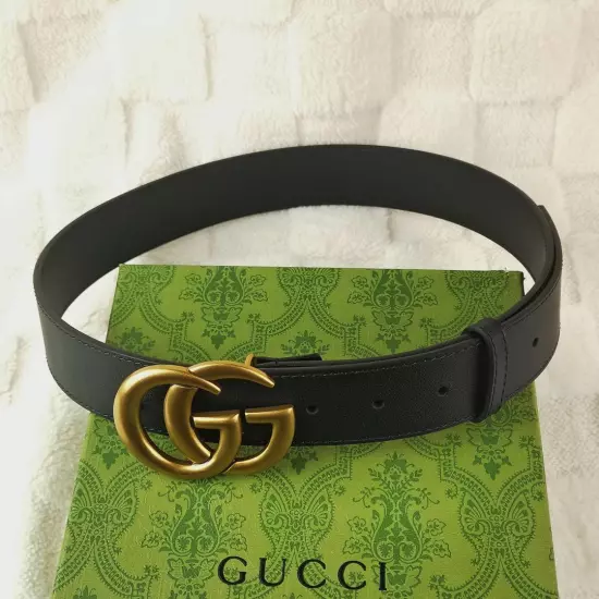 shipping beauty gucci GG buckle black belt