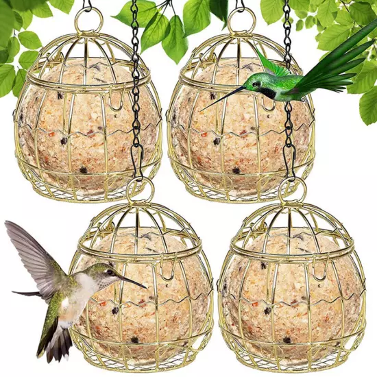 Outdoor Birdcage Bird Feeder Bird Feeding Station With Chain DIY Durable Simple➳