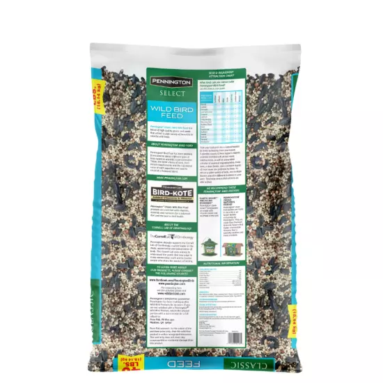 Pennington Classic Dry Wild Bird Feed and Seed, 40 lb. Bag, 1 Pack